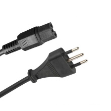 Italy 3 Pins Plug to IEC C15 Electric Power Cord for Kettle